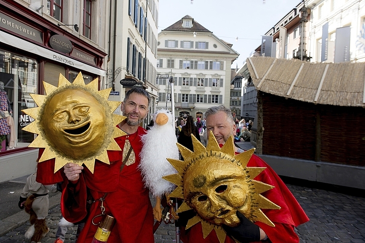 Adrian Lustenberger (links) und Adrian Bürgler. «Ganz Abhauet» in Luzern.