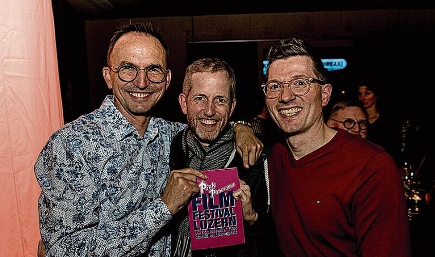Alles Pink-Panorama-Fans (von links): Martin Renggli, Jerry Duss und Markus Imhof.