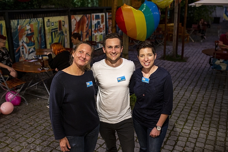 Von links: Tina Baumgarten, Manuel Bamert und Esther Helfenstein waren massgeblich an der Organisation des 20-Jahr-Jubiläumsfestivals beteiligt.