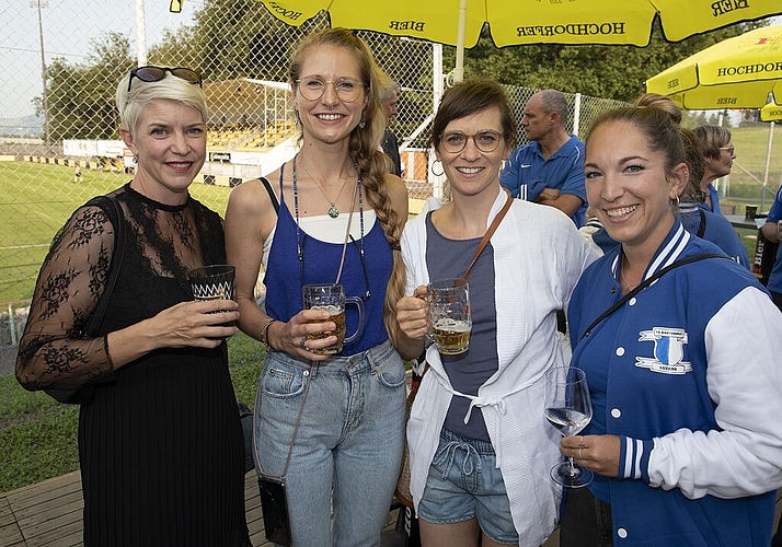 Mitte-Links-Talk (von links): Claudia Wedekind, CVP, mit den Kantonsrätinnen Sara Muff und Melanie Setz, beide SP, mit Michèle Christen, städtische Parlamentsdienste.