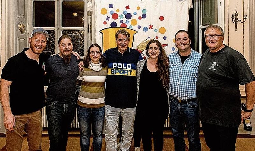 Vorstand «Die Vereinigte» von links: Marc Rohrer, Raphi Heiz, Carmen Isak, Robert Marty, Claudia Dillier, Dani Buchecker und Urs Amberg.