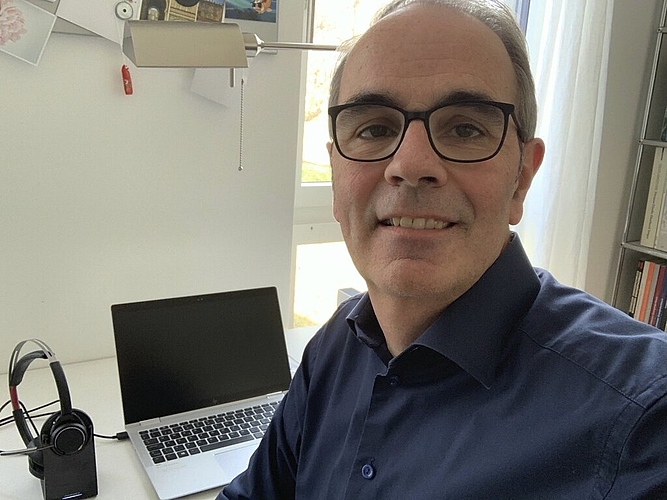 «Homeoffice hat für mich den Vorteil, dass ich dem Glatteis auf dem Arbeitsweg ausweichen kann, aber ich vermisse den Austausch mit den Leuten sehr», so Stadtpräsident Beat Züsli.