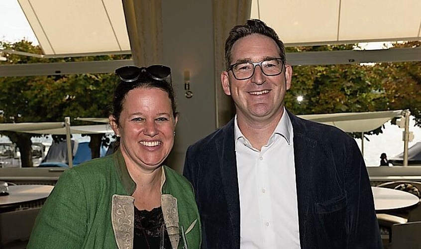 Catherine und Raymond Hunziker leiteten das «Palace» bis vor dem Umbau. Jetzt kamen sie als Repräsentanten der Organisation Luzern Hotels, deren Präsident Raymond Hunziker ist.