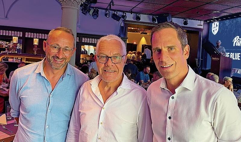 Von links: Nick Christen, CEO Pilatus Arena AG, Hanspeter Würmli, HCKL-Verwaltungsratspräsident, und Lukas Troxler, CEO HC Kriens-Luzern AG. Von links: Nick Christen, CEO Pilatus Arena AG, Hanspeter Würmli, HCKL-Verwaltungsratspräsident, und Lukas Troxler, CEO HC Kriens-Luzern AG.
