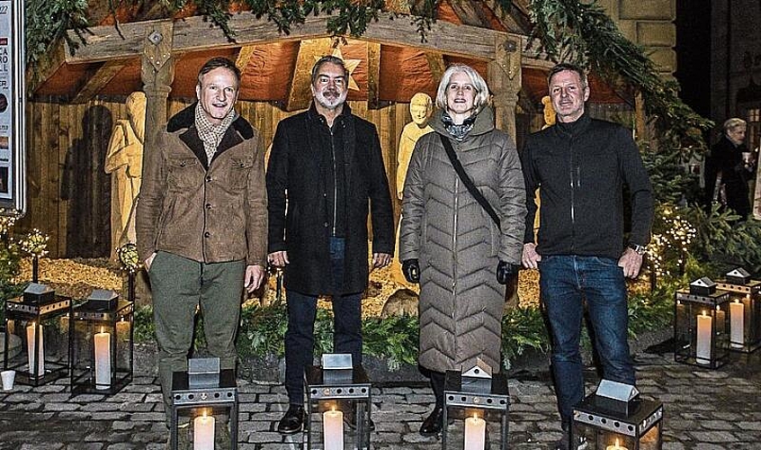 Trychlergruppe Horw. Von links: Stephan Mühlebach, Franz Mühlebach, Pädi Kreienbühl, Andreas Küttel, Edgar Ming und Michael Burri.