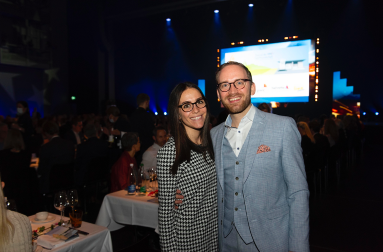 Lucas Zurkirchen, Vorstand der City-Vereinigung Luzern und Co-Präsident der FDP Stadt Luzern, genoss den Abend mit seiner Frau Angela von der Bucherer AG.