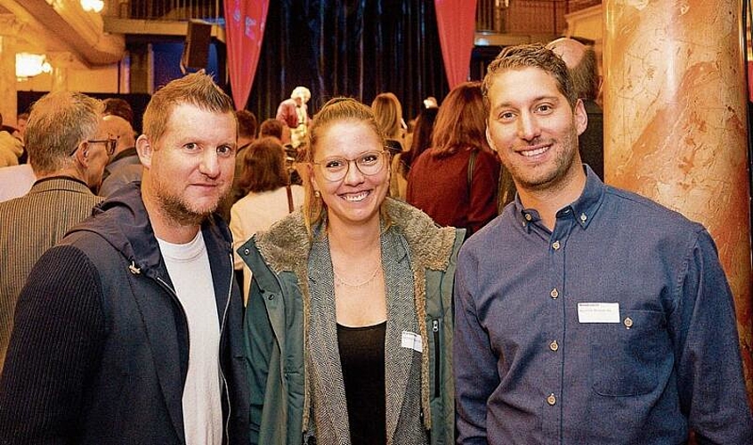 Von der Agrovision Burgrain AG waren am Event dabei (von links): Jürg Emmenegger, Silja Steinmann und Manuel Lerch.