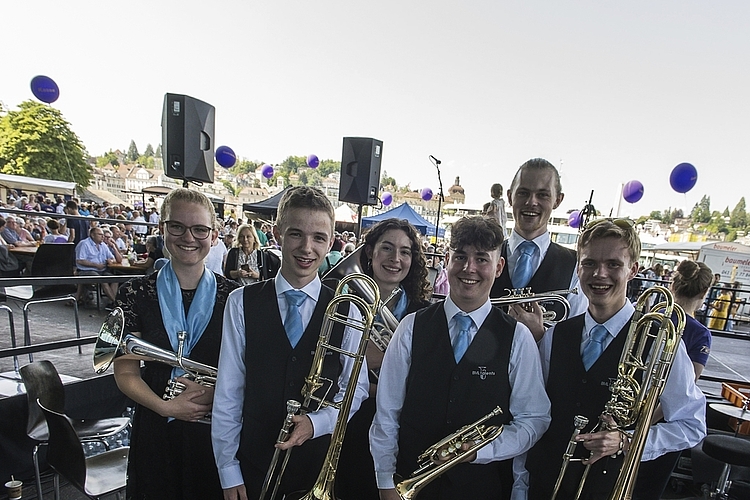 BML Talents (von links): Lea Zihlmann, Simon Schnyder, Rahel Jäggi, Thibaut Schneider, Jan Lauber und Felix Bühler.
