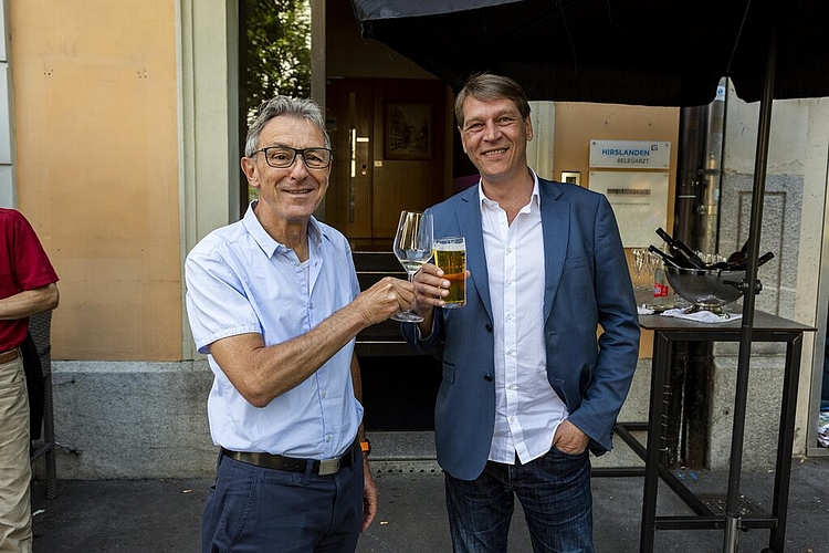 Es sei "en gfreute Tag för Lozärn", finden Rico De Bona (CVP) und Daniel Lütolf (GLP) parteiübergreifend (v. l.).