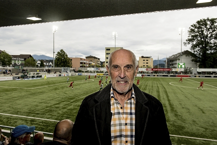 Fidé Fässler war in den 90er-Jahren Trainer des SC Kriens. Ein weiterer Grund, das Spiel auf dem Kleinfeld zu besuchen: Sein Sohn Manuel ist Konditionstrainer beim FC Winterthur.