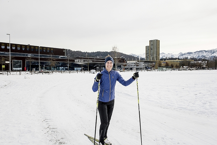 «In den nächsten Jahren gibt’s diese Gelegenheit leider nicht mehr», meint Kerstin Aregger. Umso mehr geniesst sie die aktive Mittagspause.