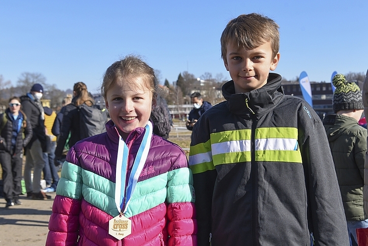 Noelia Iseli und David Steinmann liefen zum ersten Mal am Lozärner Cross mit und werden nächstes Jahr wieder am Start sein.