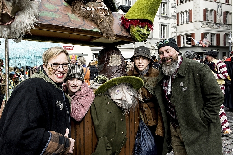 Von links: Familie Schmied mit Carmen, Romina, Gian und Andi sind als echte «Wildi» seit dem Schmudo unterwegs.