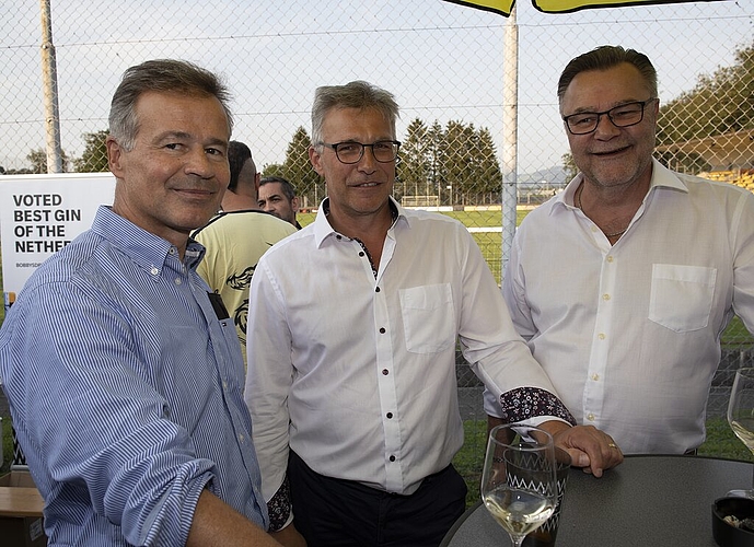 Dialekt-akustisch unüberhörbar waren Urs Martin (links), Regierungsrat des Kantons Thurgau, SVP, und sein Kollege aus dem Kantonsrat, Jorim Schäfer, GLP.