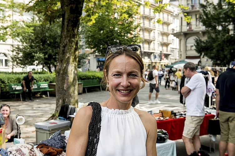 Agnes Fläschner liebt Flohmärkte: «Nachhaltigkeit und etwas mehrmals zu verwenden, liegt auch bei den Kindern im Trend», meinte sie.