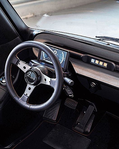Ein Blick ins Cockpit.
