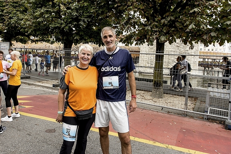 Anita Burkhardt-Künzler, Präsidentin Einwohnerrat Kriens, ist den Stadtlauf schon zehnmal gelaufen. Am Sonntag nahm sie mit Stadtrat Roger Erni am Solidaritätslauf teil.
