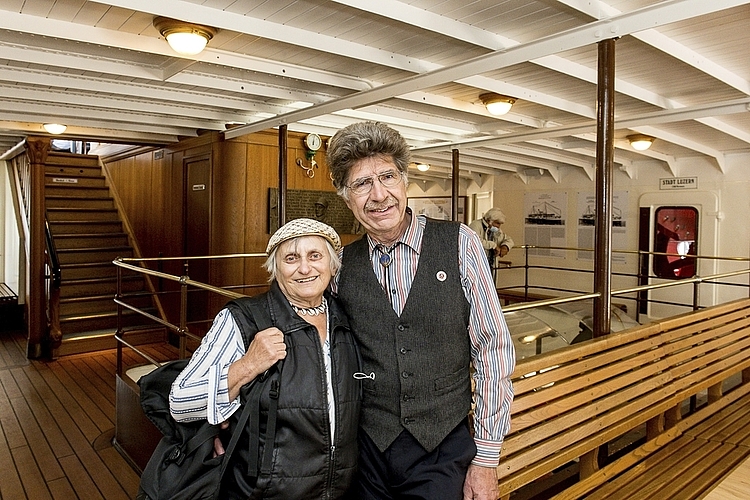 Michael und Sara Hess fanden es faszinierend, die über 100-jährigen Dampfschiffe in Kombination mit modernen Schiffen zu erleben.
