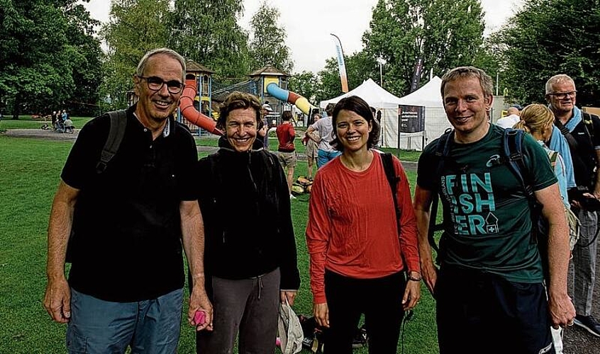 Von links: Stadtpräsident Beat Züsli, Ehefrau und PH-Rektorin Kathrin Krammer und Yvonne und Christoph Lampart.