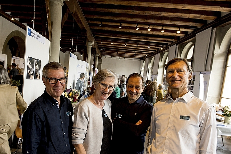 Des OK Forum 60plus (von links): Ueli Hunkeler, Angelica Ferroni, Präsidentin des Forums, Markus Roesch und Markus Heggli.