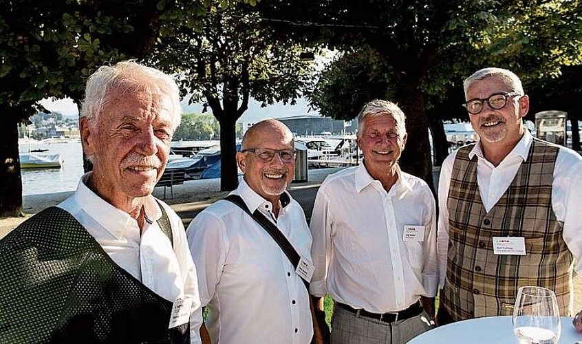 Von links: Werner J. Bründler, René Jacomet, Stiftung Weidli Stans, Jürg Weber, Allianz, und Karl Tschopp, Anwaltskanzlei Karl Tschopp.