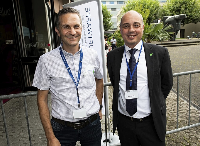 Avia-Vorstände: Alexander Wolf, Social Media, und Patrick Richter, Präsident (v. l.).