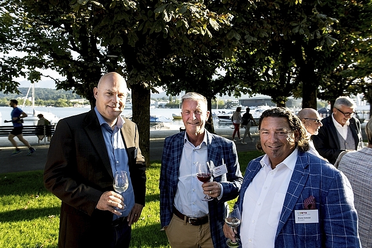 (Von links): Urs Studer, die Projektfabrik, Jürg Weber, Allianz und Bruno Schmid, KV Luzern.