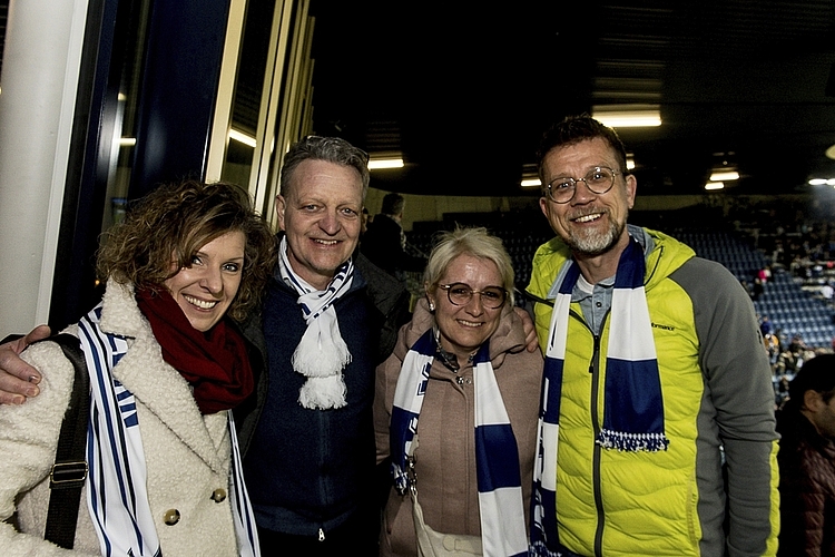 Von links: Silvia und Paul Furrer mit Conny und Erich Helfenstein freuten sich über ein «umkämpftes Spiel mit Cupcharakter».