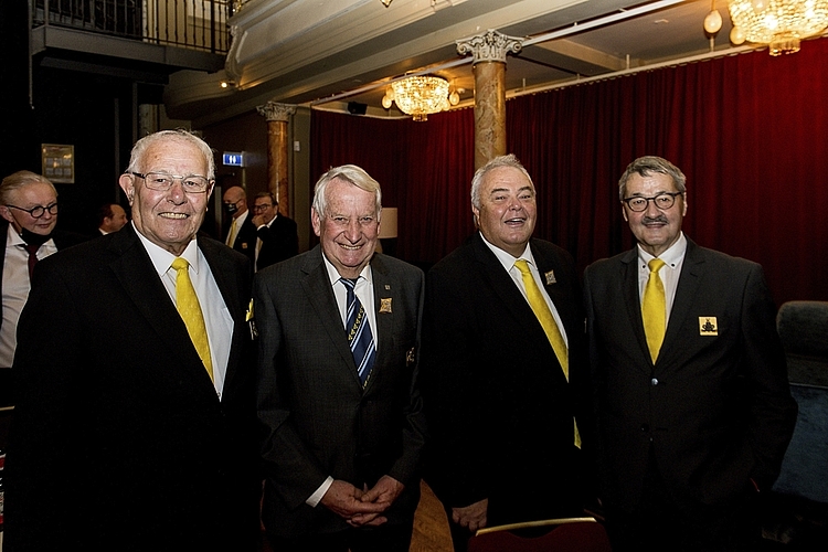 Als Zunftmeister, Weibel oder Präsident erlebten (von links) Peter Keist, Jost Hammer, Jörg Krähenbühl und Urs Märchy die Fasnacht bereits hautnah.