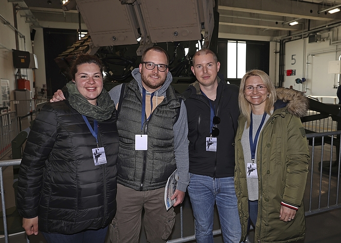Madeleine Hammerschmidt (links) mit Ehemann Fabian sowie Michaela Tatzer mit Ehemann Steffen kamen aus dem Säuliamt nach Emmen.