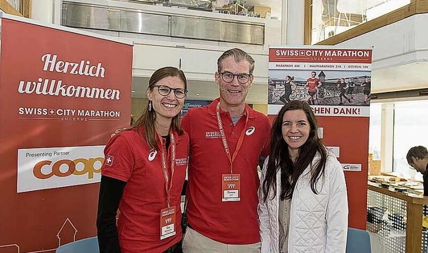 Zweimal Tina: Tina Weilenmann (links) vom OK Swiss City Marathon und