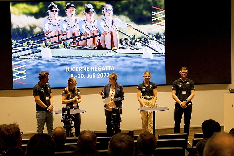 Am Partneranlass der Lucerne Regatta bei Schindler Schweiz AG in Ebikon