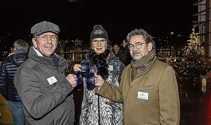 Von links: Verena und Peter Zollinger, Zollinger & Partner Immobilien AG, und Maya Gfeller, Lips Group AG.