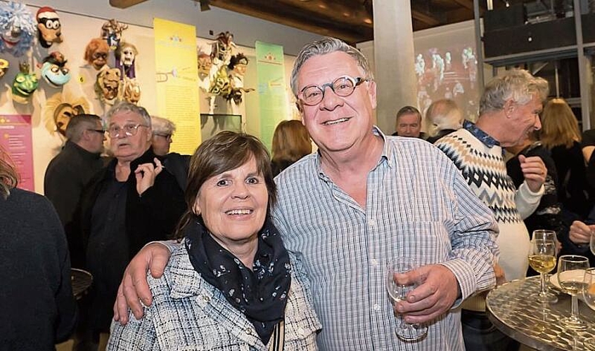 Ruth Gwerder, Präsidentin Luzärner Buchelimusig, und Roli Bossart, Aktuar Luzärner Buchelimusig.