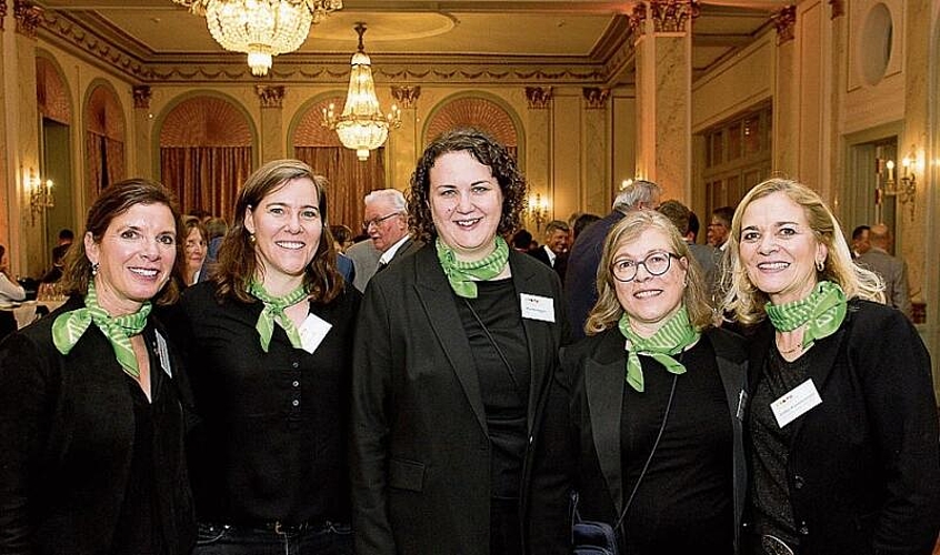 Die Organisatorinnen und Helferinnen des IHZ-Apéros (von links): Sandra Matter, Eliane Laub, Monika Hegglin, Fränzi Wettstein und Esther Kammermann.