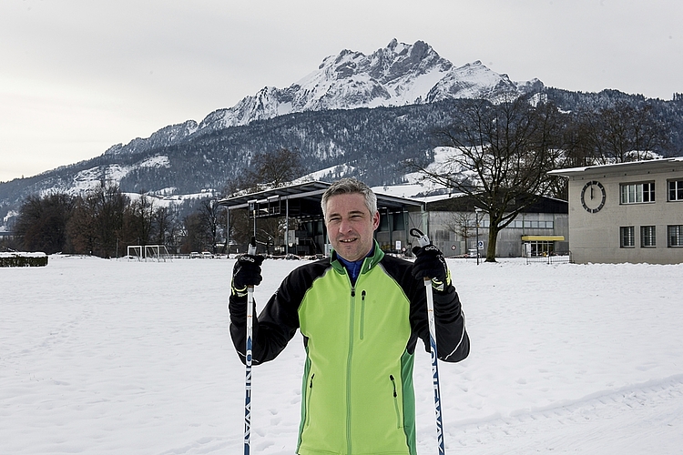 Jürg Wobmann kann sich noch daran erinnern, wie er als Bub im Felmis in Horw auf der Langlaufloipe unterwegs war.