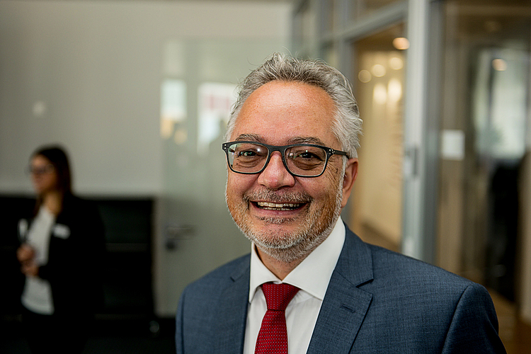 Thomas Bienz, Bepartner AG, streicht hervor, dass er am liebsten im Neustadt-Quartier arbeitet.