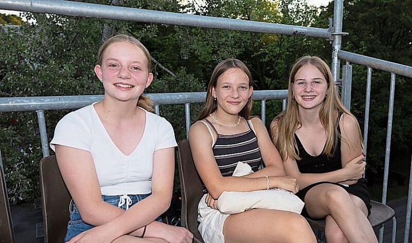 Sie kamen für eine Ferienwoche aus Eschlikon im Kanton Thurgau nach Luzern (von links): Eline Minder, Emma Mayer und Lena Hinder.