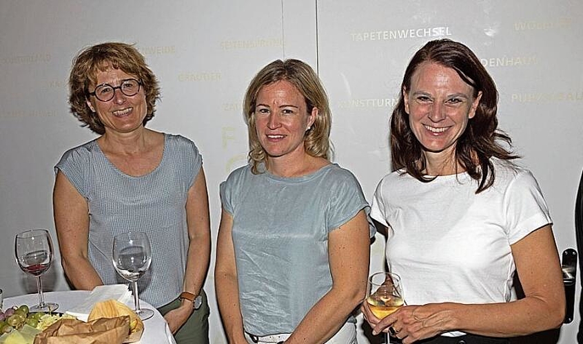 Von links: Angela Wiget arbeitet für die Ernst-Göhner-Stiftung, einen wichtigen Partner des KT, zusammen mit Michaela Gasser und KT-Co-Leiterin Judith Rohrbach.