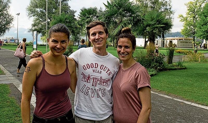 Von links: Carmen Grünenfelder, Thery Wüthrich und Joy Baumgartner. Die vierte Kollegin aus Luzern war verhindert.