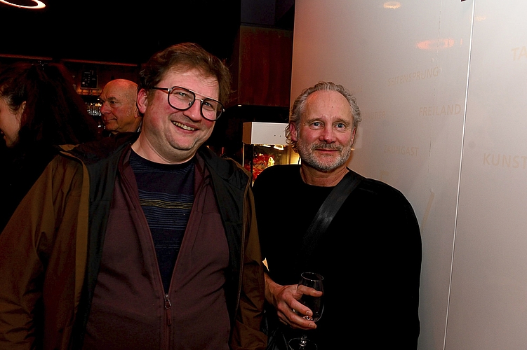 Stefan Bucher-Twerenbold (links) und Ludec Marschini hatten selber vor Jahren am Fumetto-Festival ausgestellt.