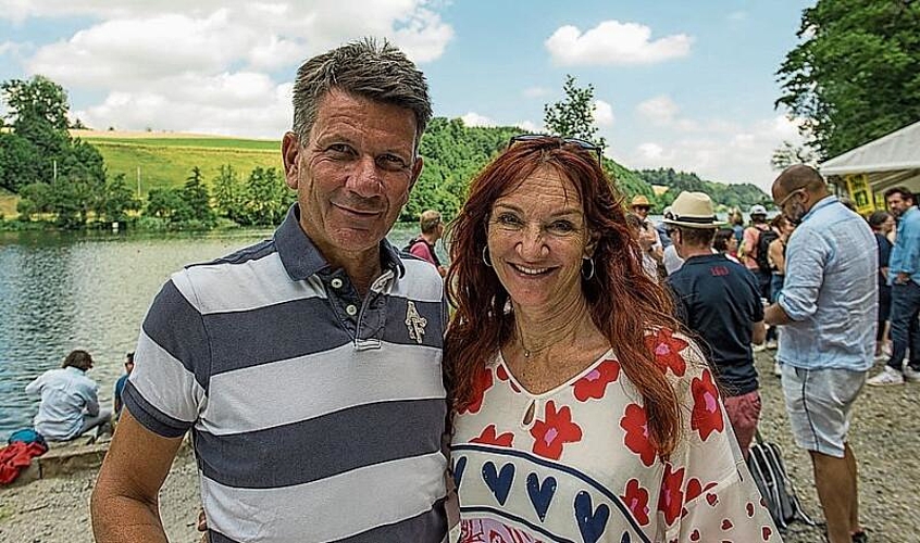 Markus Furrer und Eveline Winkler. Als aktiver Ruderer ist Markus Regatta auch auf dem Rotsee gefahren.