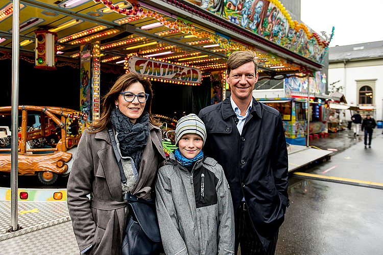 Wenn keine grosse Chilbi in Luzern möglich ist, so soll sie im kleinen Rahmen stattfinden, finden Gabriela, Jonas und Mike Hauser (von links) vom Hotel Schweizerhof.
