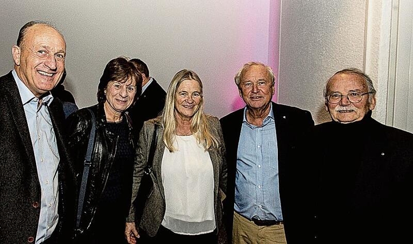 Von links: Diego und Johanna Dalla Bona, Ina Winiker und Regierungsrat Paul Winiker sowie Erwin Bachmann.