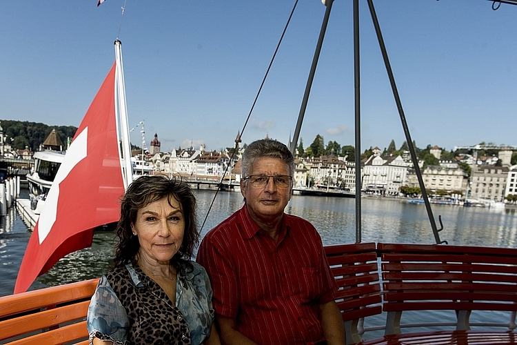 Maria Louisa und Heiri Bischof sind gerne auf dem Dampfschiff Stadt Luzern unterwegs und an Dampffahrzeugen generell interessiert.