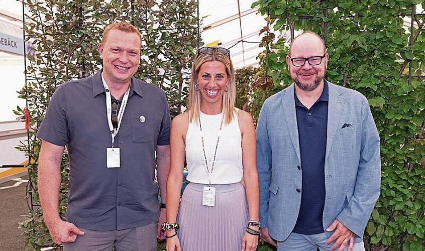 Der Gemeinderat war selbstverständlich an der Eröffnung dabei. Von links: Josef Schmidli, Präsidentin Ramona Gut-Rogger, Patrick Schnellmann, Brahim Aakti, Thomas Lehmann.