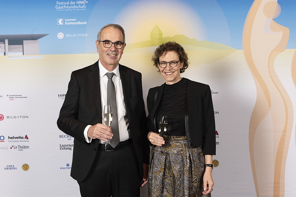 Stadtpräsident Beat Züsli und seine Frau Kathrin Krammer, Rektorin der Pädagogischen Hochschule Luzern.
