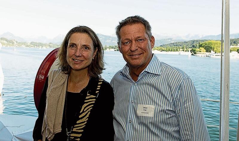 Helene Sidler, Nolax AG,
und Oliver Vogt, ait Schweiz AG. Helene Sidler, Nolax AG, und Oliver Vogt, ait Schweiz AG.