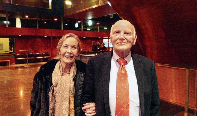 Christine Eggstein und Werner Jöhl. Christine meinte mit einem Augenzwinkern, dass sie eine grosse Verehrerin von Klavierkonzerten sei.