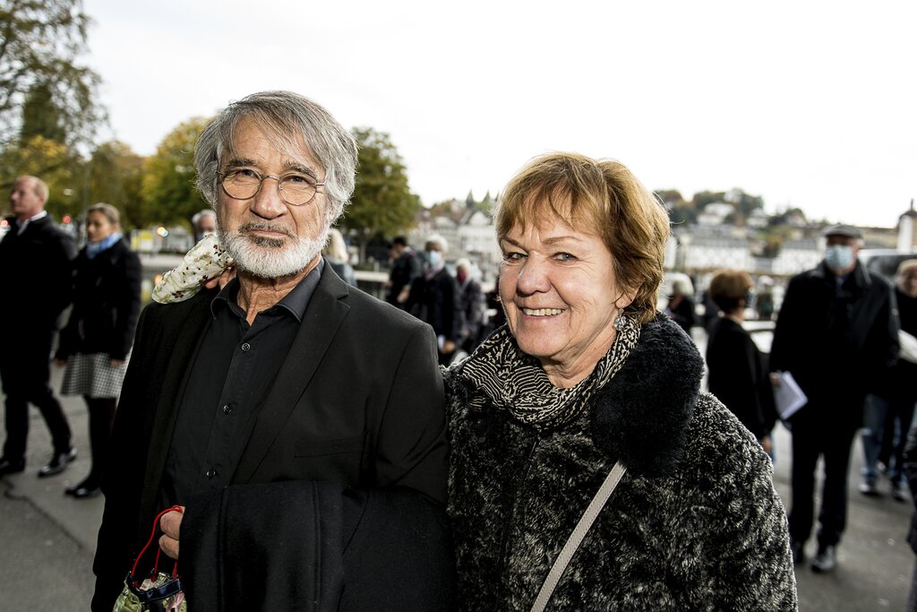 Marianne und Robert Hofer freuen sich, wieder einmal ein Konzert im KKL zu geniessen.